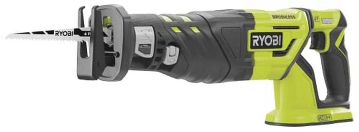 Ryobi r18rs7 – 0 reciprozaag one + 18v borstelloos, zonder accu, 0W, 18V, groen, standaard, estándar