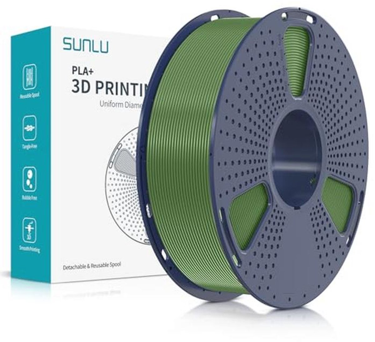 PLA+ Filament 1.75mm voor 3D-printen - Olive Green 1KG