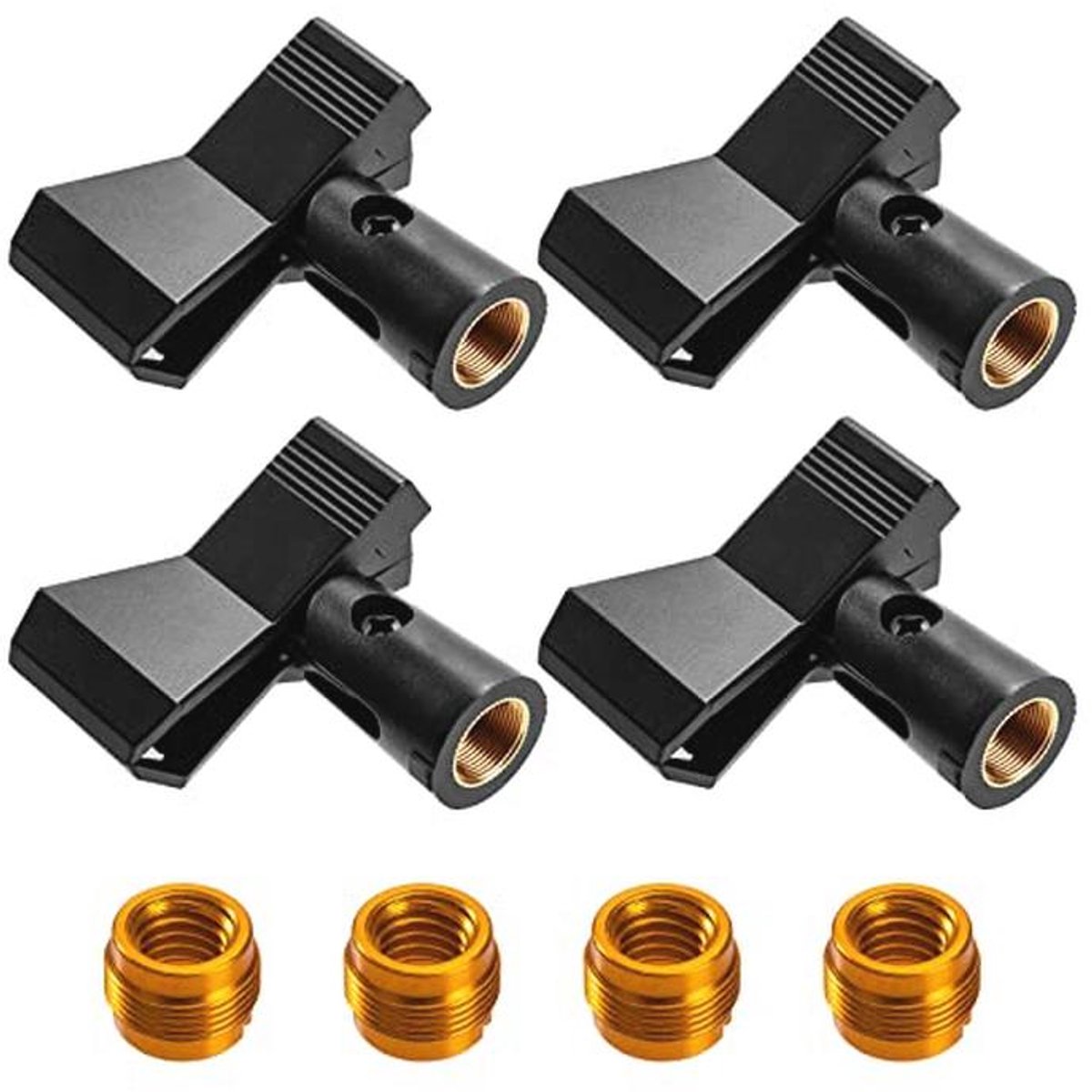 Universele Microfoonhouder met Schroefadapter - 4 Stuks