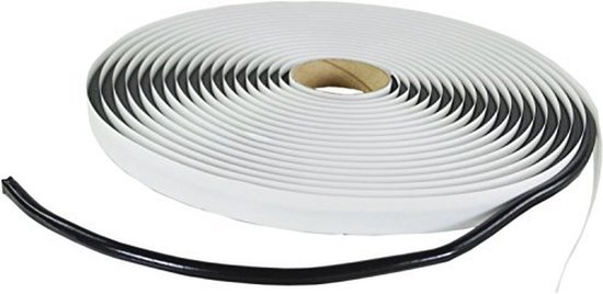 Butyl rond snoer zwart 6 mm x 8 m - Universele afdichtingstape voor