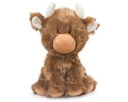 Petface Farmyard Buddies Hetty the Highland Cow pluche hondenspeelgoed met ingebouwde pieper (Pack van 1)