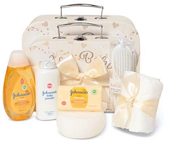 Neutrale Babygeschenkset met Babyproducten in Crèmekleurige Dozen van Merkloos — afbeelding 2