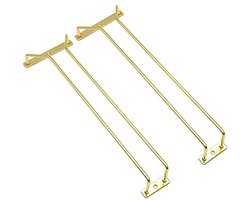 Gouden Wijnglazen Rek Voor Onder Kasten - Set Van 2