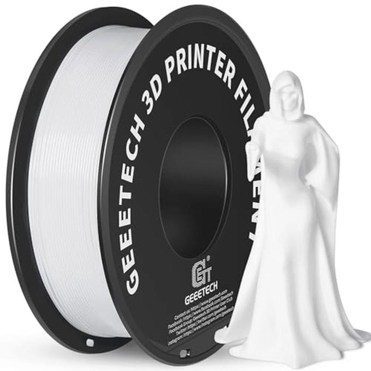 PLA 1.75mm Filament voor 3D-printers - 1kg Spoel