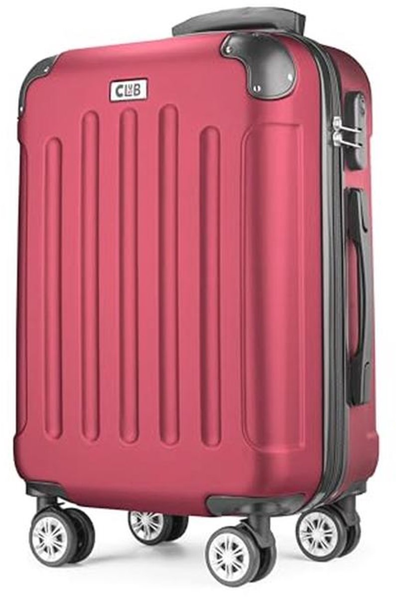 Hardshell Koffer Set - Ultralichte en Duurzame Reiskoffers met 360° Wielen - Handbagage en Grote Koffers in Rood