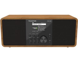 Radio transistor Telestar TOP 250 Holz avec radio internet DAB+, Internet, VHF (FM), Wi-Fi, USB, FM, radio internet, DAB+, Bl