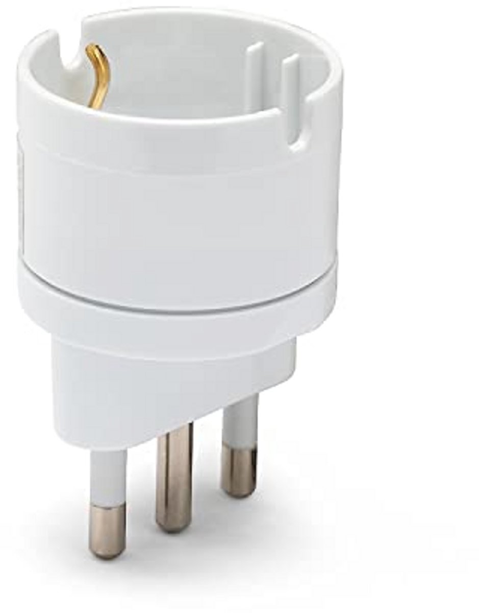 Huisadapter Set van 3 - Wit - Schuko met Certificaat KEMA