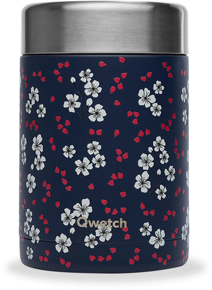 Qwetch - Isothermische lunchbox - Hanami Blauw- 600ml