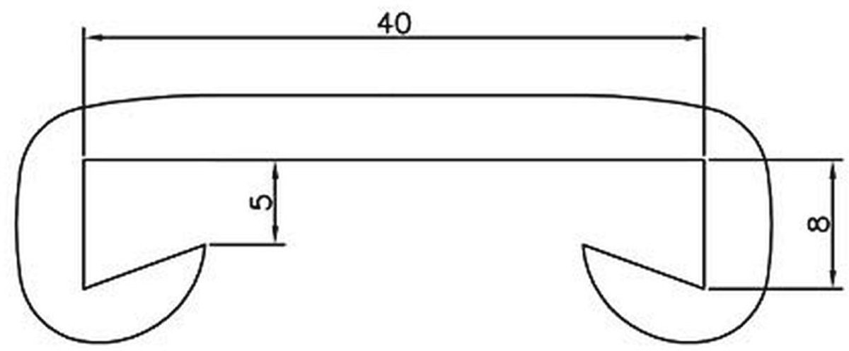 PVC Trapleuning 40 x 8 mm – Kunststof Leuning voor Veiligheid en Esthetiek