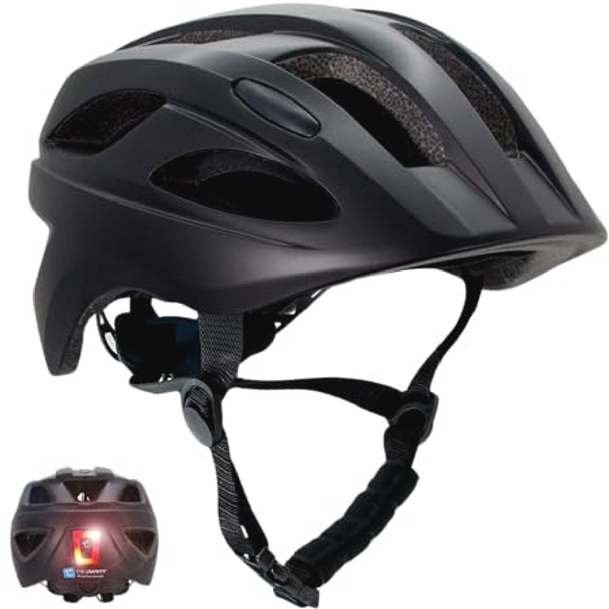 Veilige Kinderfietshelm met Oplaadbaar LED-Licht | Maat 54-58 | Perfect voor Jongens en Meisjes