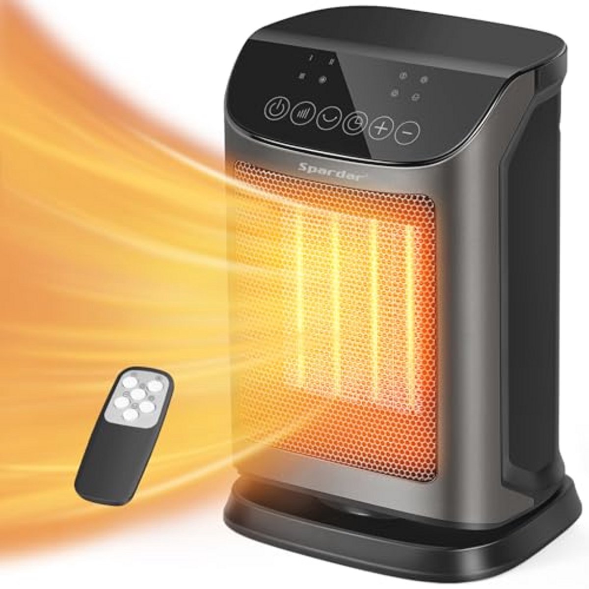Energiebesparende Ventilatorkachel 1800W met Thermostaat en Oververhittingsbeveiliging