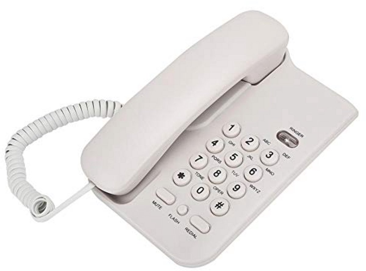 Draagbare telefoon met vaste lijn en ruisonderdrukking voor hotel, huis en kantoor