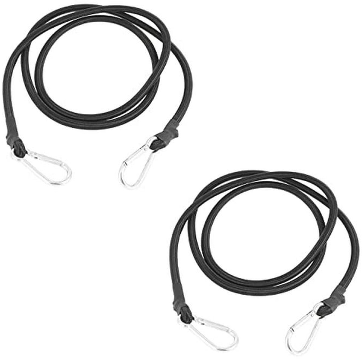 Extra Lange Bungee Riemen 2 Meter met Carabiner voor Camping en Transport