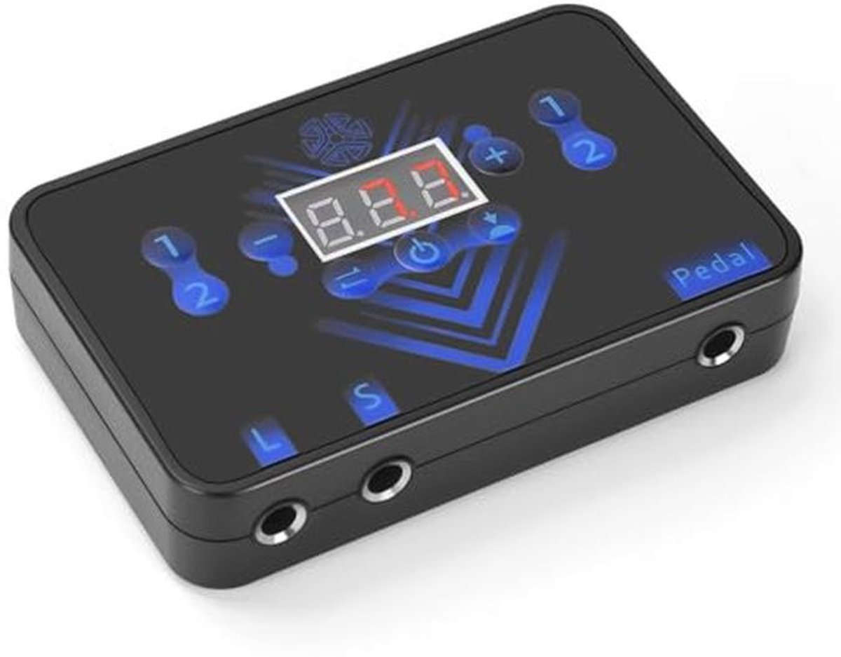 Digitale LED Tattoo Voeding voor Voering en Shader - Dual Functionele Tattoo Machine Voeding