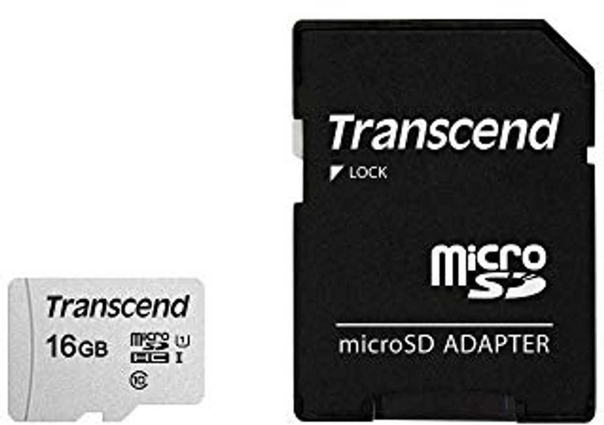 MicroSD geheugenkaart 16GB - C10, U1, 95/10 MB/s