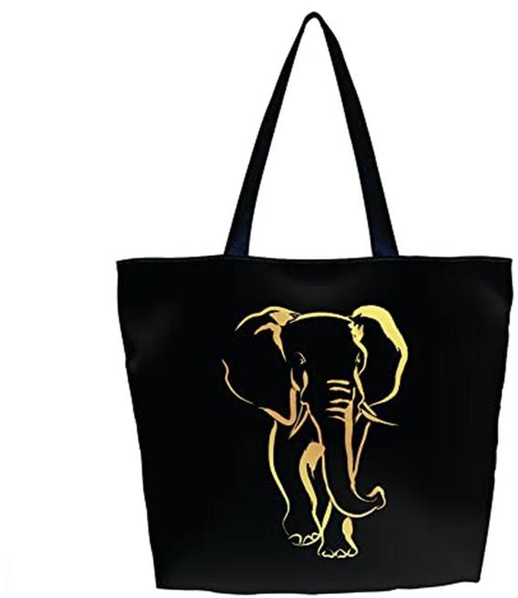 Vouwbare Tas met Rits en Olifant Motief - Grote Capaciteit