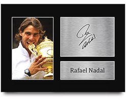 Tennis Herinneringen Fotocadeaus met Handtekeningen - A4