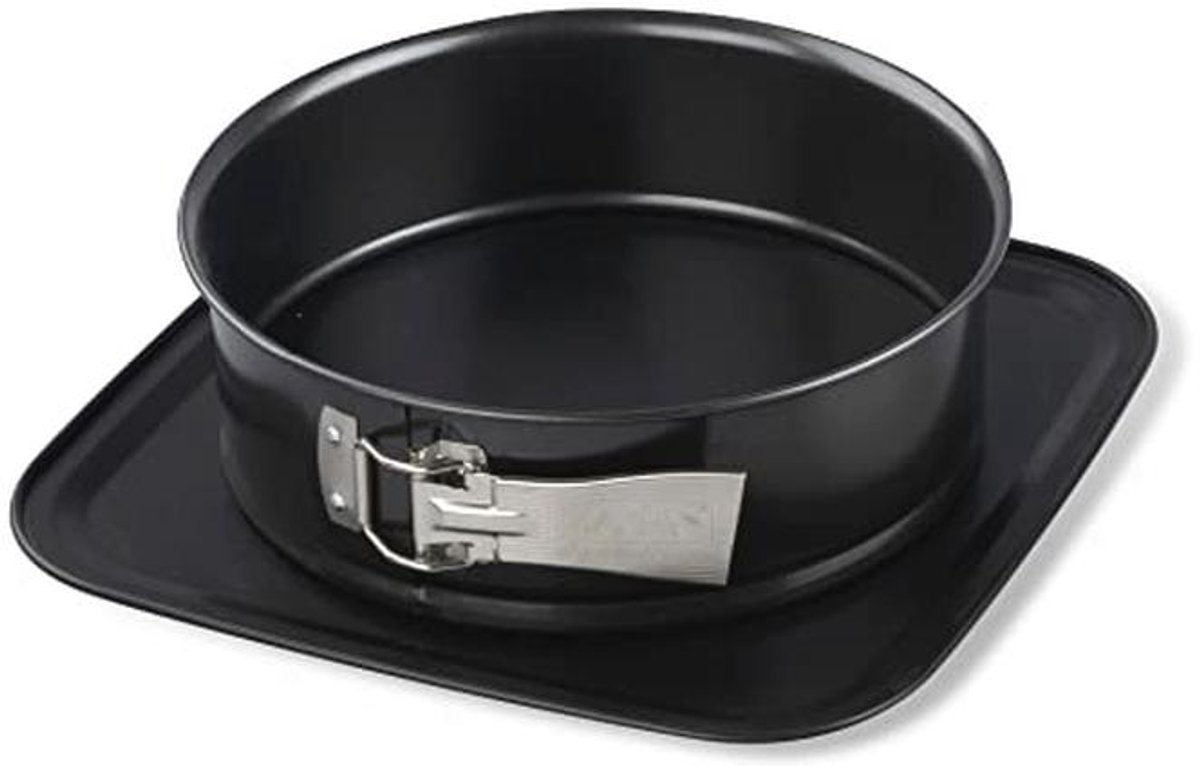 24 cm Ronde Springvorm met Deksel - Perfect voor Taarten en Transport