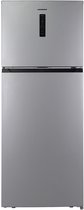 Heinner HF-HM415NFSE++ Koel-vriescombinatie 415 L – Full No Frost – Inverter – Elektronische Bediening met Touch Display – Powercoolfunctie – Zilver – 5 Jaar Garantie