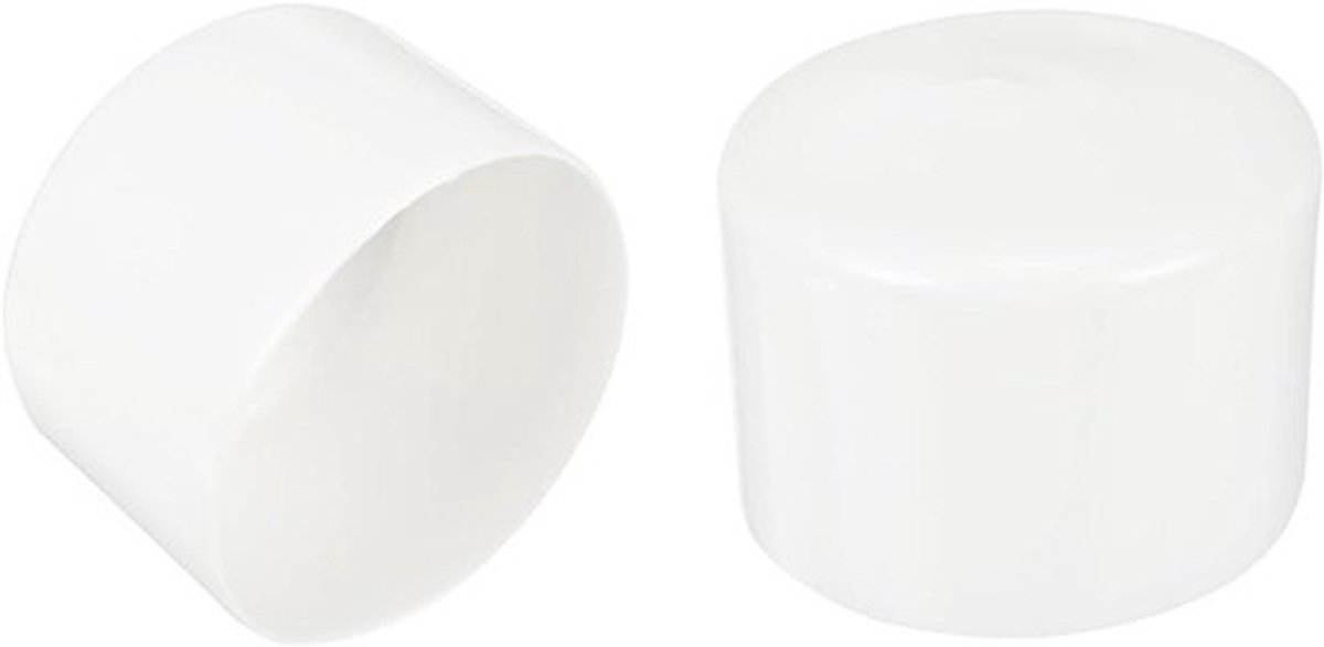 Rubberen Stoppen 65mm - Set van 5 Stuks - Vinyl Doppen voor Buizen en Meubels - Wit