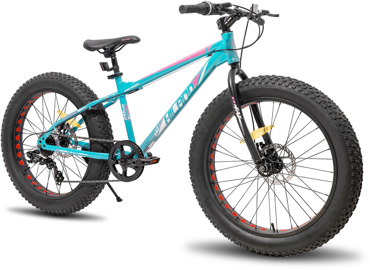 Afbeelding van Hiland 20 Inch Kids Fatbike Mountainbike - Shimano 7