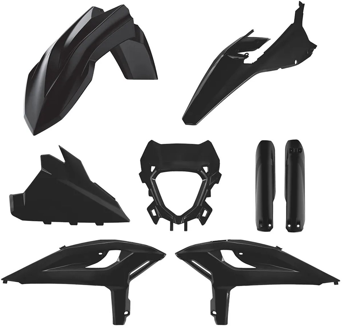 Polisport Off Road Full Beta Rr X-pro 2t/4t 25- Plastic Set Zilver