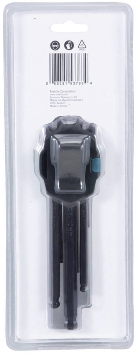 9-delig Inbussleutelset - B-65894 van Makita — cadeau in Tuin & Klussen - foto 5