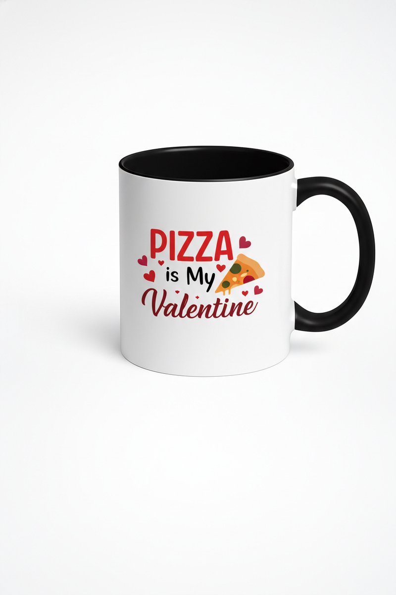 Mok 'Pizza is My Valentine' - Uniek & Grappig Valentijnscadeau voor Pizzaliefhebbers