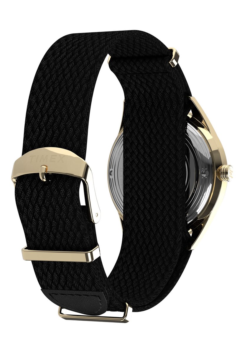 Timex Marlin® Jet Automatic Mechanisch Automatisch Horloge Zwart Kast: 100% Roestvrij Staal | Armband 100% Textile 38 mm TW2Y24300AJ, TW2Y24400AJ