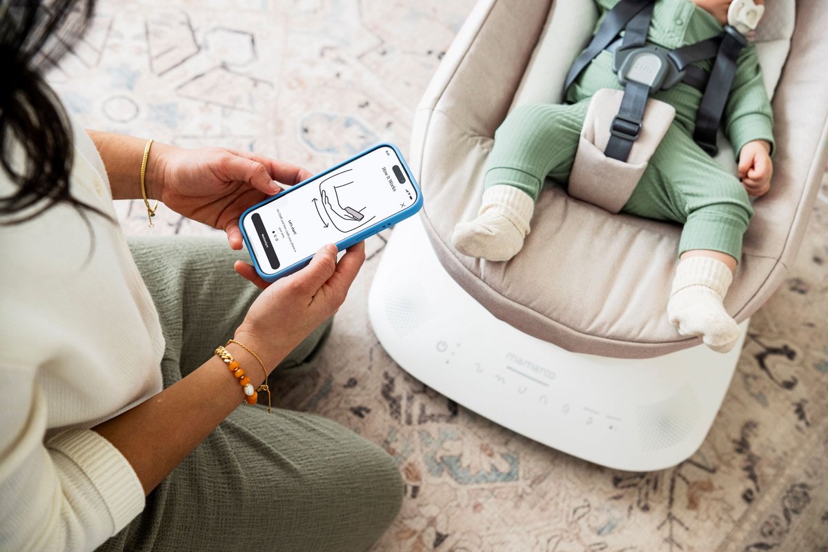 UPPAbaby Mamaroo - Smart Babyswing - Wipstoel - Stella - Grijs Mélange – foto 4