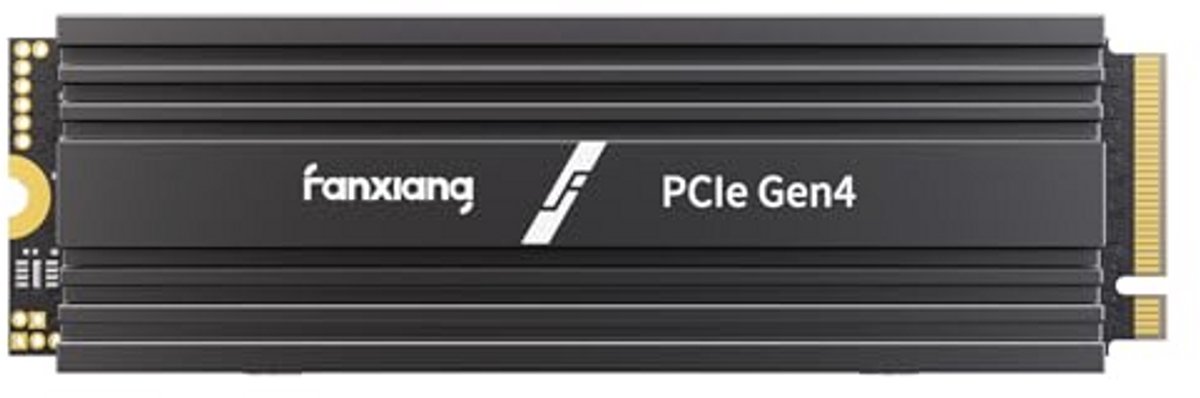 2TB NVME M.2 SSD met koellichaam - Tot 7300 MB/s snelheid, PCIe Gen4x4 2280, TLC SSD met SLC-cache voor PS5, laptops en gaming PC's