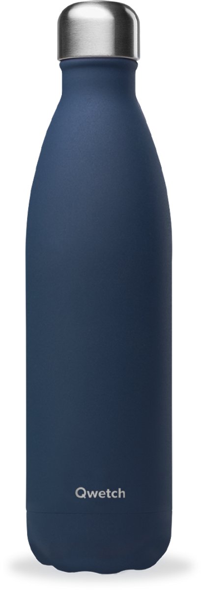 Qwetch - Isothermische fles - Originals Granite Blauw- 1L.