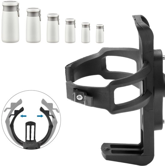 Unyqoos® Universele en fietsflessenhouder met 360 graden rotatie en stevige grip — afbeelding 3