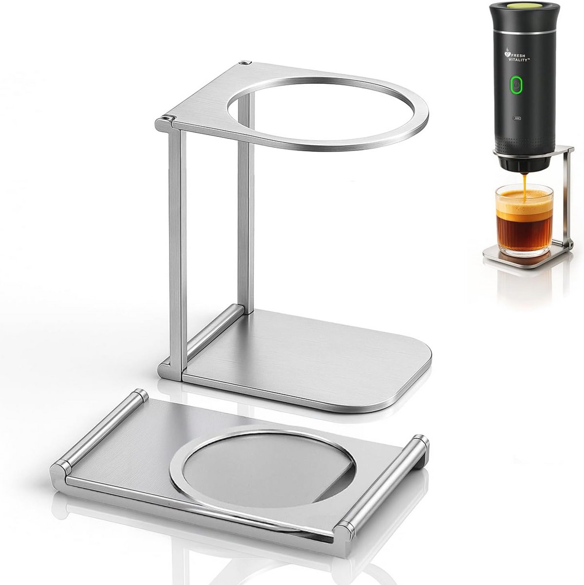 Universele Draagbare Koffiezetapparaatstandaard - Lichtgewicht en Opvouwbaar voor Espresso