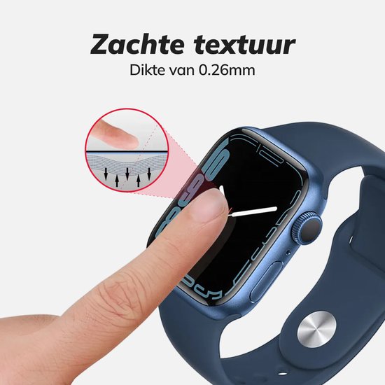 BLUEO 46mm Screenprotector - Geschikt voor Apple Watch 11 en 10 met Applicator