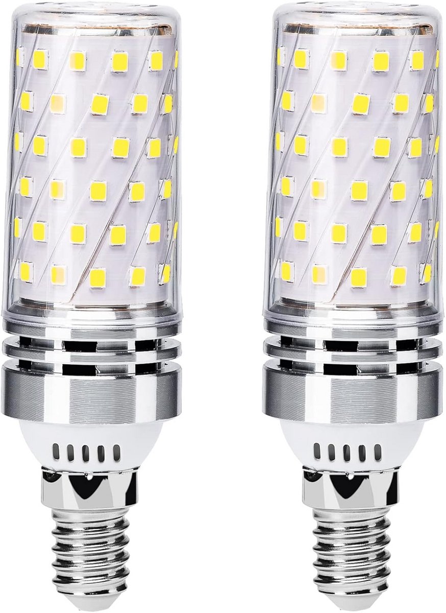 E14 LED Maïskolflamp 12W - Koudwit 6000K, 1200 Lumen, Vergelijkbaar met 100-120W Halogeenlamp