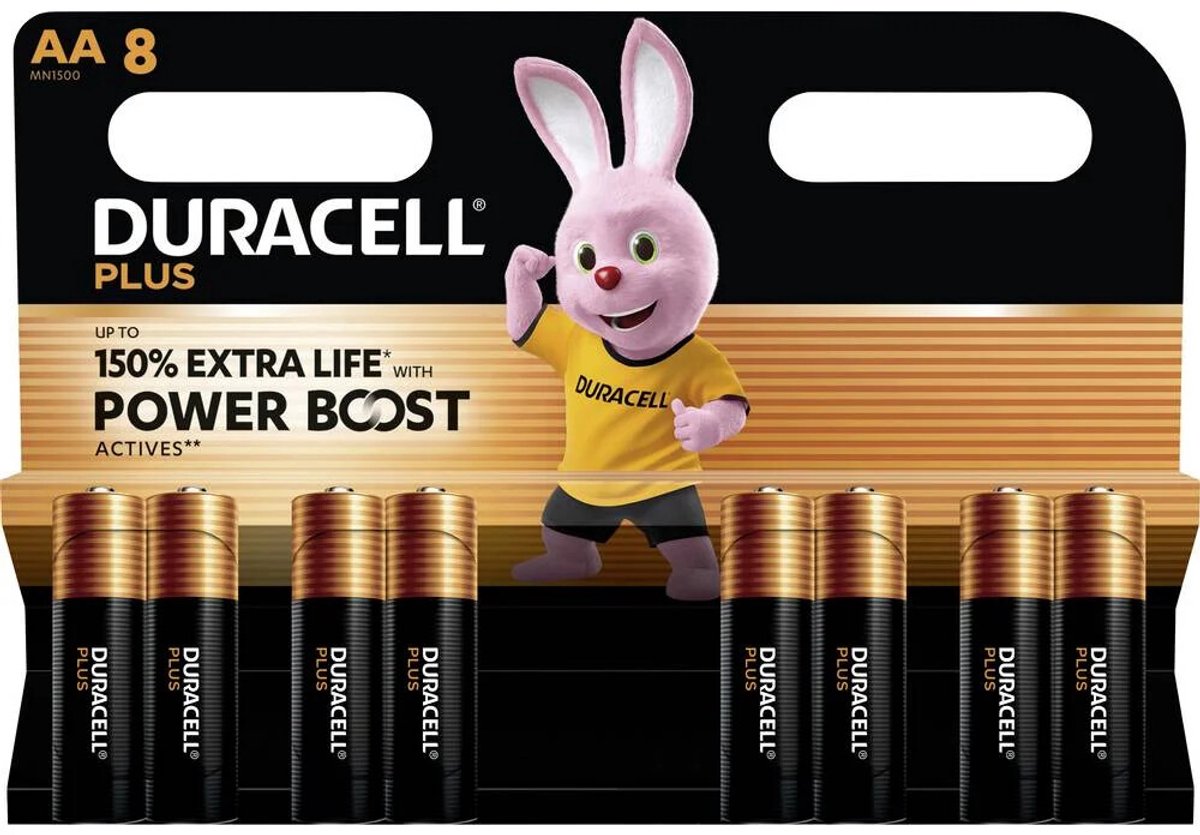 Batterij Duracell Plus Powerboost 8x AA