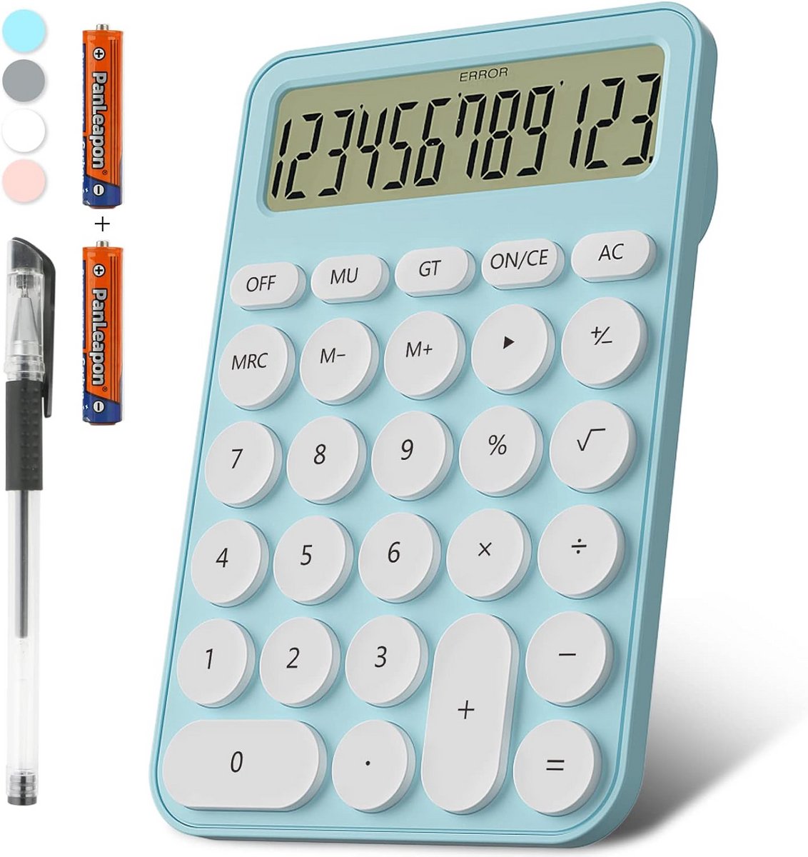 Grote Desktopcalculator met Duidelijke Weergave en Grotere Toetsen - 12-Cijferige Rekenen