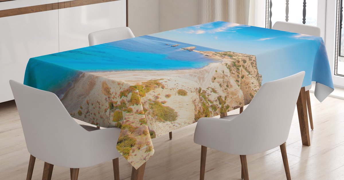 ABAKUHAUS Cypern tafelkleed – vlekbestendig, wasbaar – 140x240 cm