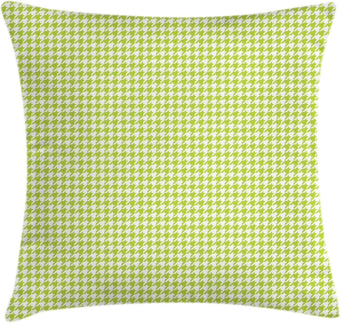 ABAKUHAUS kussenhoes – haantjespatroon – 50x50 cm – limegroen wit Limettengrün-Weiß