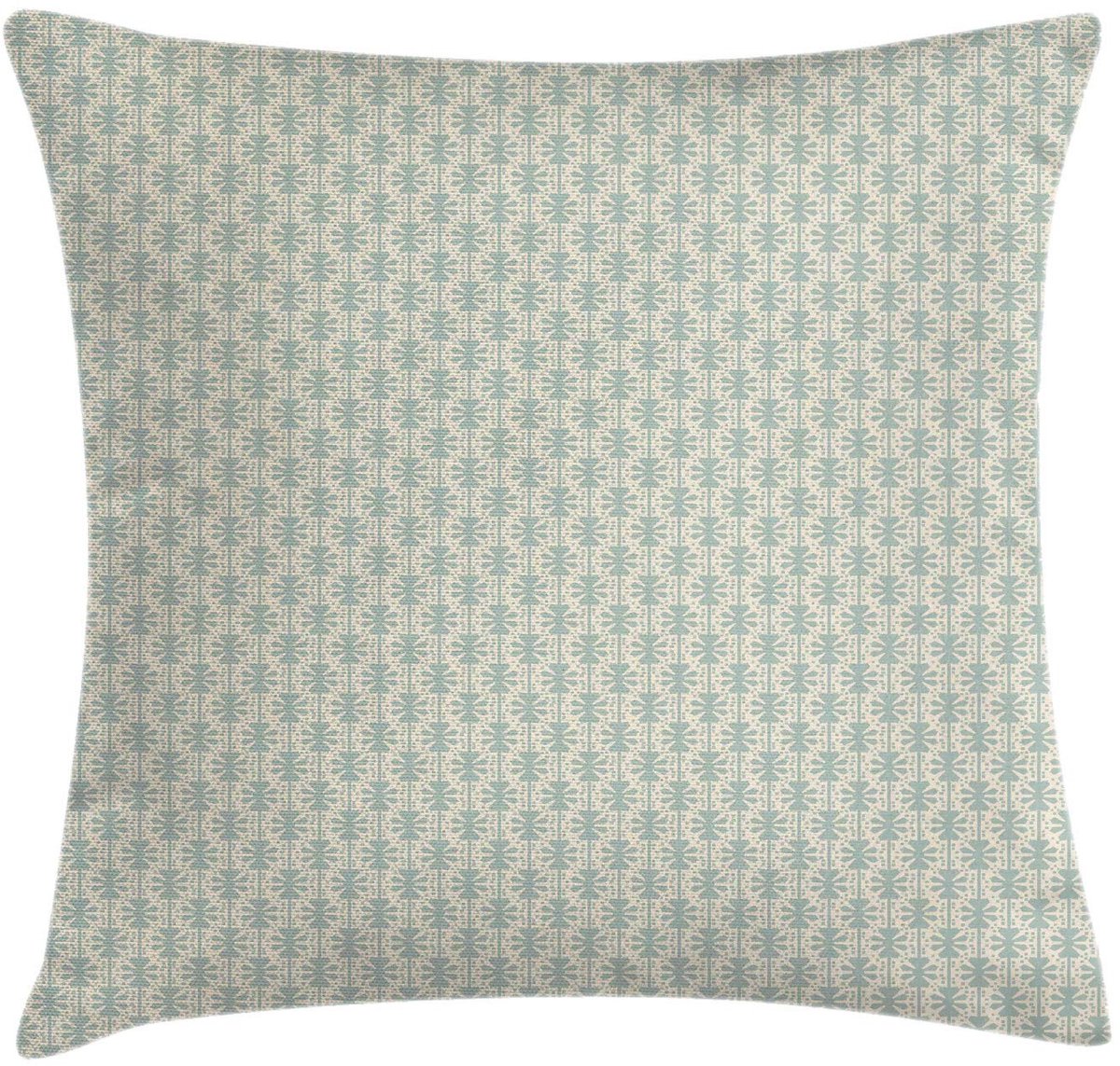 ABAKUHAUS Antieke kussenhoes – Victoriaanse stijl – 50x50 cm – rits Wit Groen en Beige