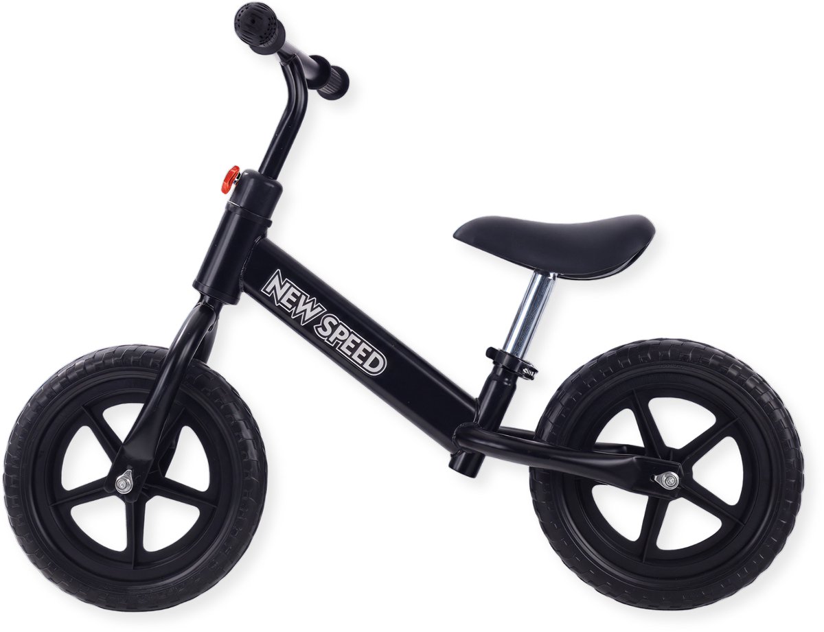 Buxibo - Loopfiets voor Kinderen - Balance Bike - New Speed ​​- Zwart