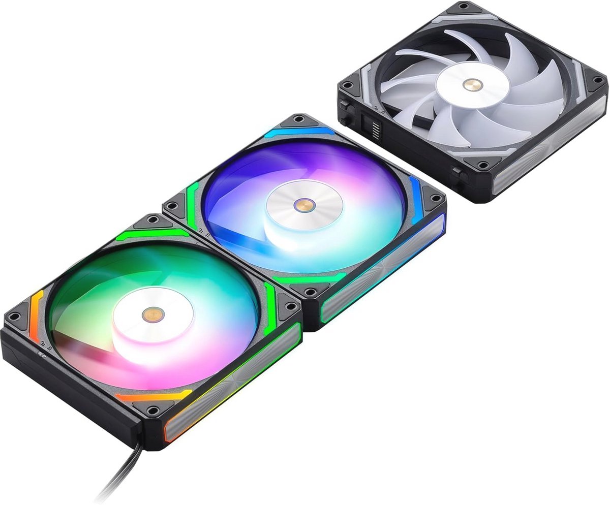 120mm PC Case Ventilatoren met RGB Verlichting - 3 Pack