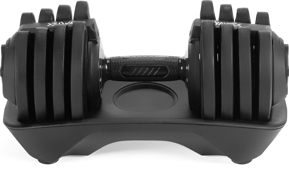 Gymtek® Verstelbare Halter - van 1.5 tot 18 kg - Halterschijven, Halterstangen voor Thuisgymnastiek, Krachttraining, Fitnessstudio, Workout
