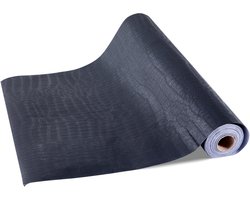 Peel And Stick Tapijt, 40cm x 10m Contactpapier Met Zwart Gebarsten Ontwerp, Waterdicht en Self-Adhesief, Eenvoudig Te Toepassen en Reinigen Decoratief Vinyl Rol voor Slaapkamer, Keuken, Kantoor Of Badkamer