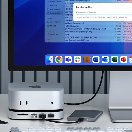 Satechi USB-C Stand/hub Mac mini M4 (SSD) – Compact Ontworpen voor