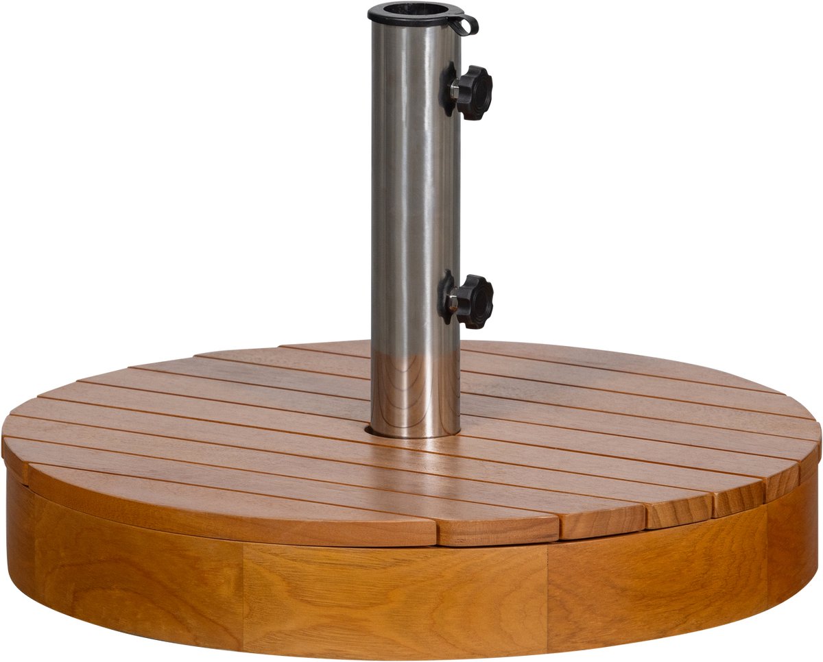 WOOOD Monica Parasolvoet - Hout - Naturel - 37xØ49 cm
