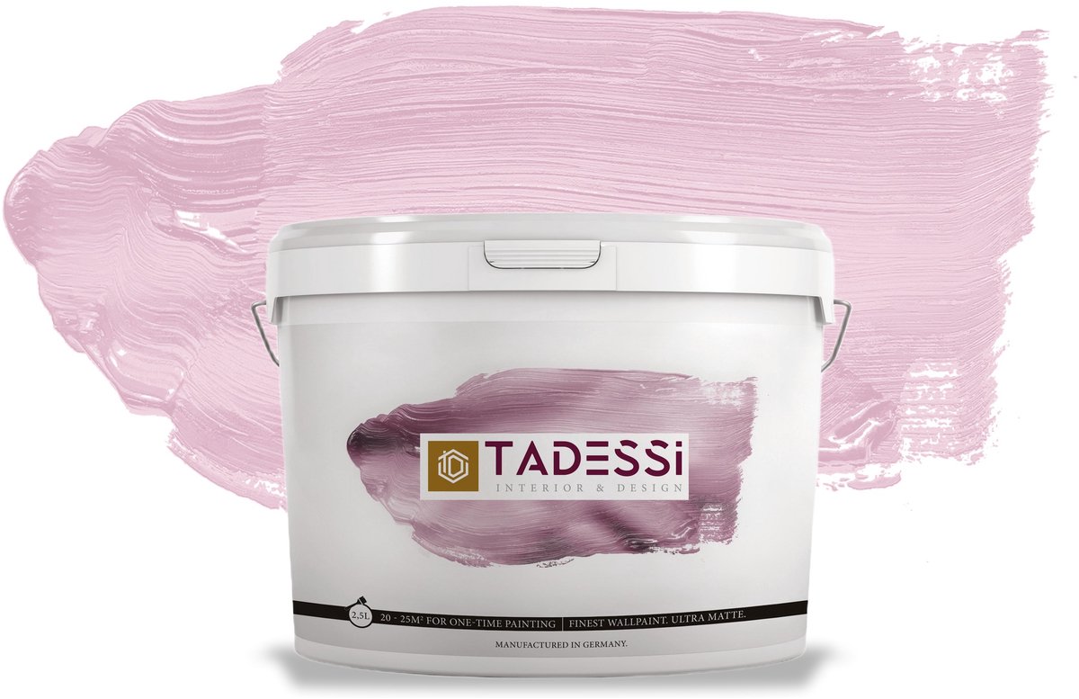 Tadessi Color Vista Muurverf - Dispersie - Stofroze Mat - 2,5 L