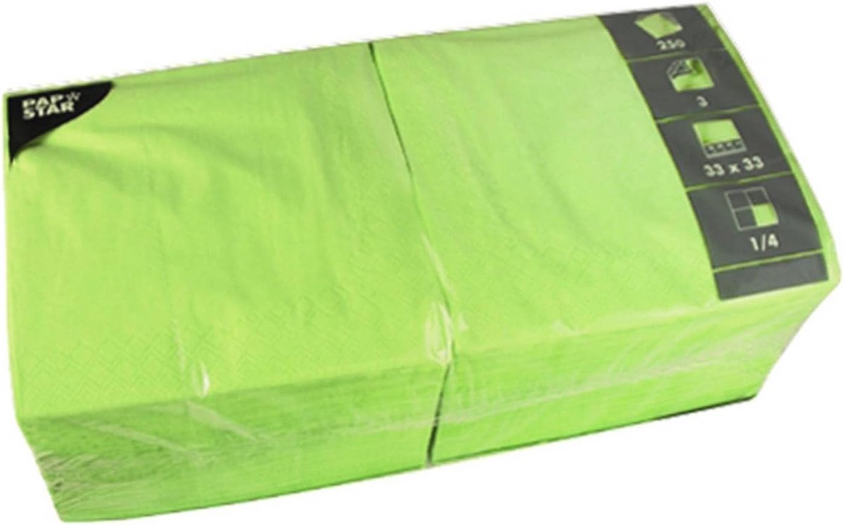 Kleurige 3-laagse Servetten - 250 Stuks - 33x33 cm - Ideaal voor Feesten en Horeca