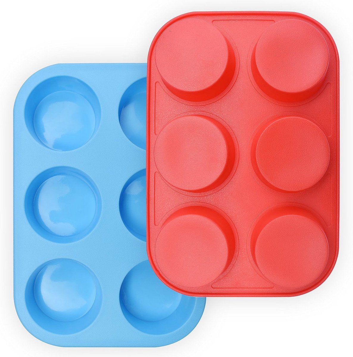 6-Cup Siliconen Muffin Pan - Set van 2